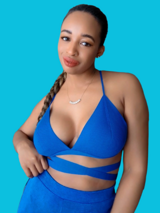 Royal Blue Knit Bralette - Pretty Brilliant