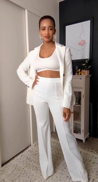 The Cream of The Crop White High Waisted Pants - Pretty Brilliant