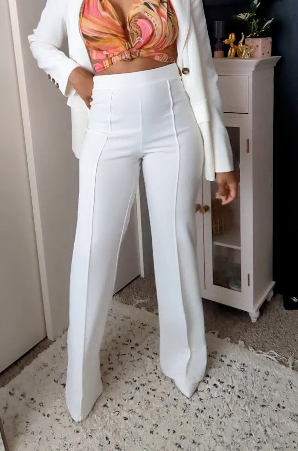 The Cream of The Crop White High Waisted Pants – Pretty Brilliant
